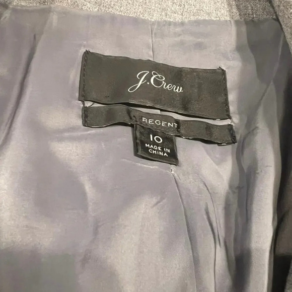 J Crew Women’s Regent Blazer In Four Season Stretch Heathered Gray Size 10 - Picture 5 of 9